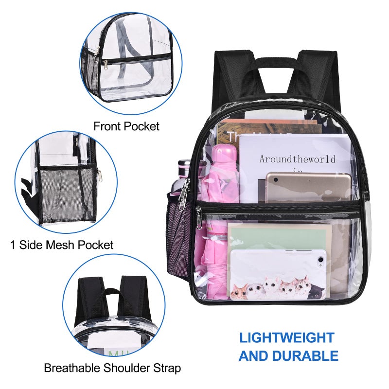 USPECLARE Clear Backpack for Stadium Approved 12Ãƒâ€”6Ãƒâ€”12, Water proof Clear Bag for Stadium Events and Concert Work Sport Event - Image 4